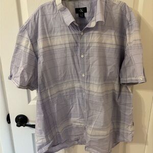 Calvin Klein Men's XL 100% Cotton Button Down Shirt